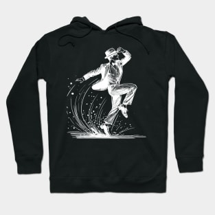 Tap dancer white sketch Hoodie